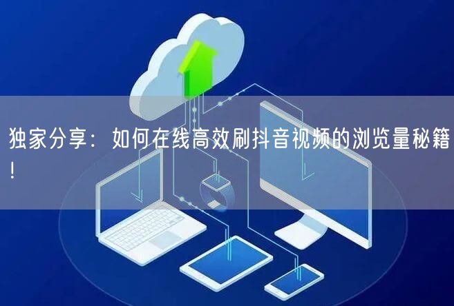 独家分享:如何在线高效刷抖音视频的浏览量秘籍!