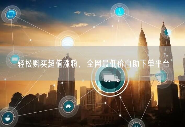 轻松购买超值涨粉,全网最低价自助下单平台